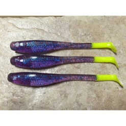 Down South Super Model Lures -Fishing Shop Down South Lures Super Model Plum Chartreuse