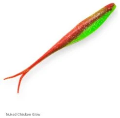 Zman Scented Jerk Shadz 5″ -Fishing Shop NuclearChickenGlow